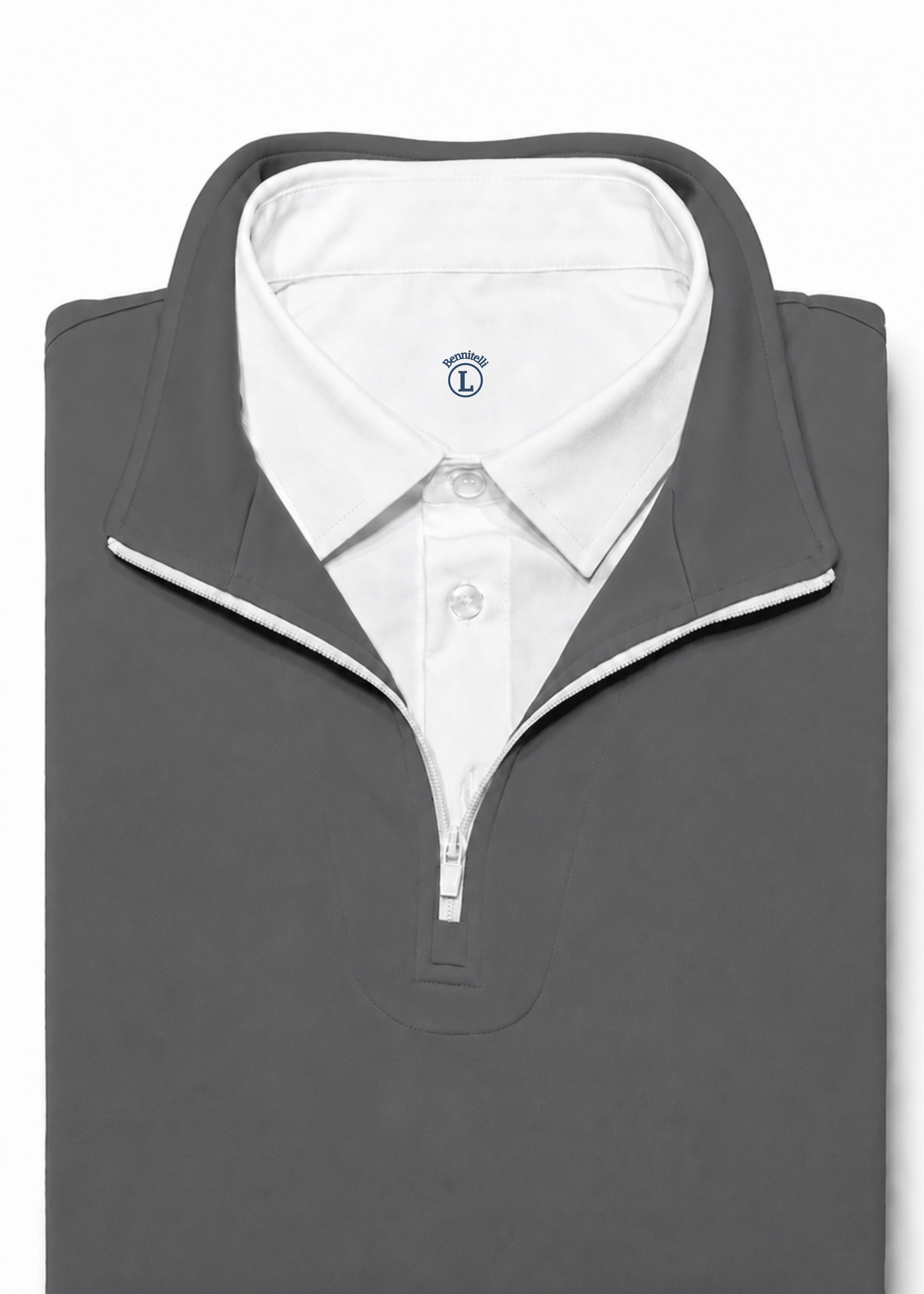 Quarter Zip w/ Built in Polo Collar | Gray (Preorder)