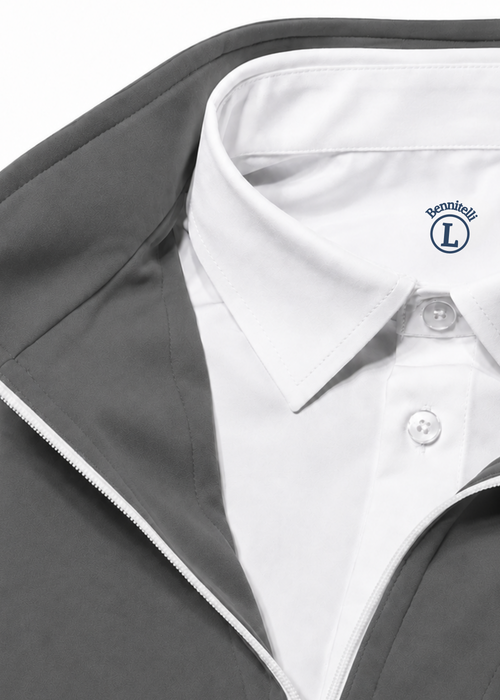 Quarter Zip w/ Built in Polo Collar | Gray (Preorder)