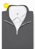 Quarter Zip w/ Built in Polo Collar | Gray (Preorder)