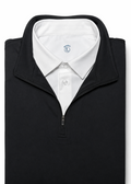 Quarter Zip w/ Built in Polo Collar | Black